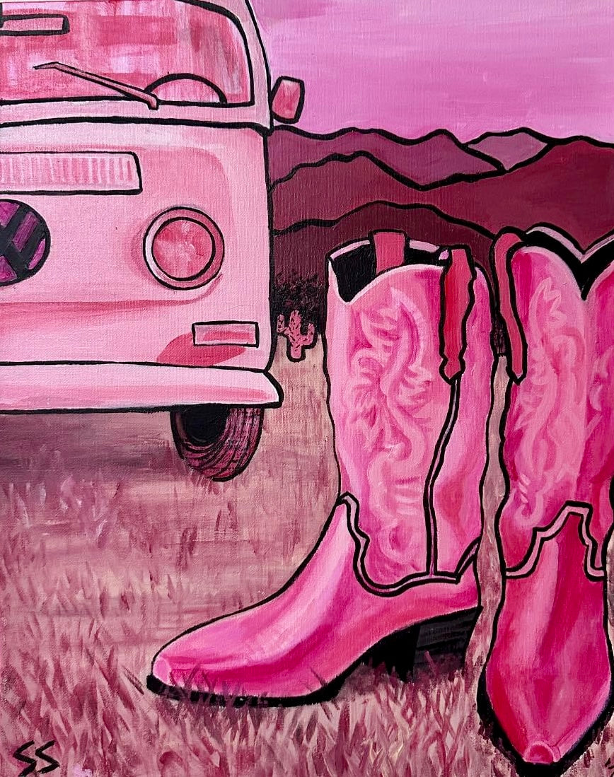4 Canvas Series "VW's and Shoes"