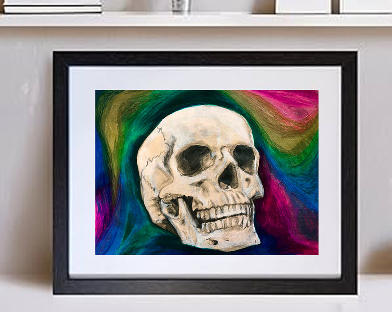 Skull study, 8x10