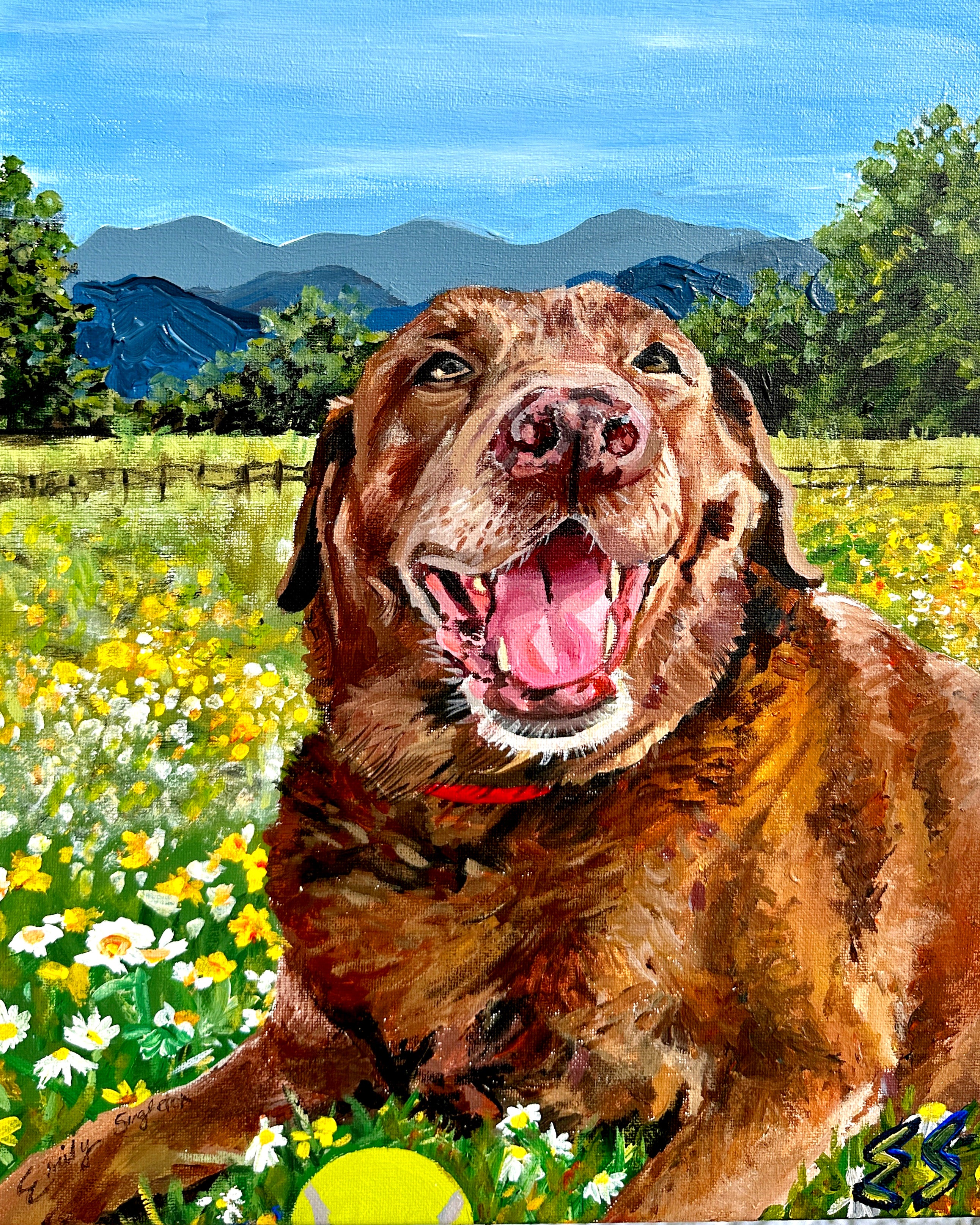 Chocolate Lab Print