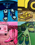 4 Canvas Series "VW's and Shoes"